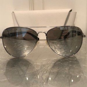 Michael Kors Silver Aviator Sunglasses
